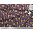 thumbnail image 3 of Soimoi Purple Cotton Poplin Fabric Coconut Tree & Leaf Tropical Printed Craft Fabric by the Yard 56 Inch Wide, 3 of 3