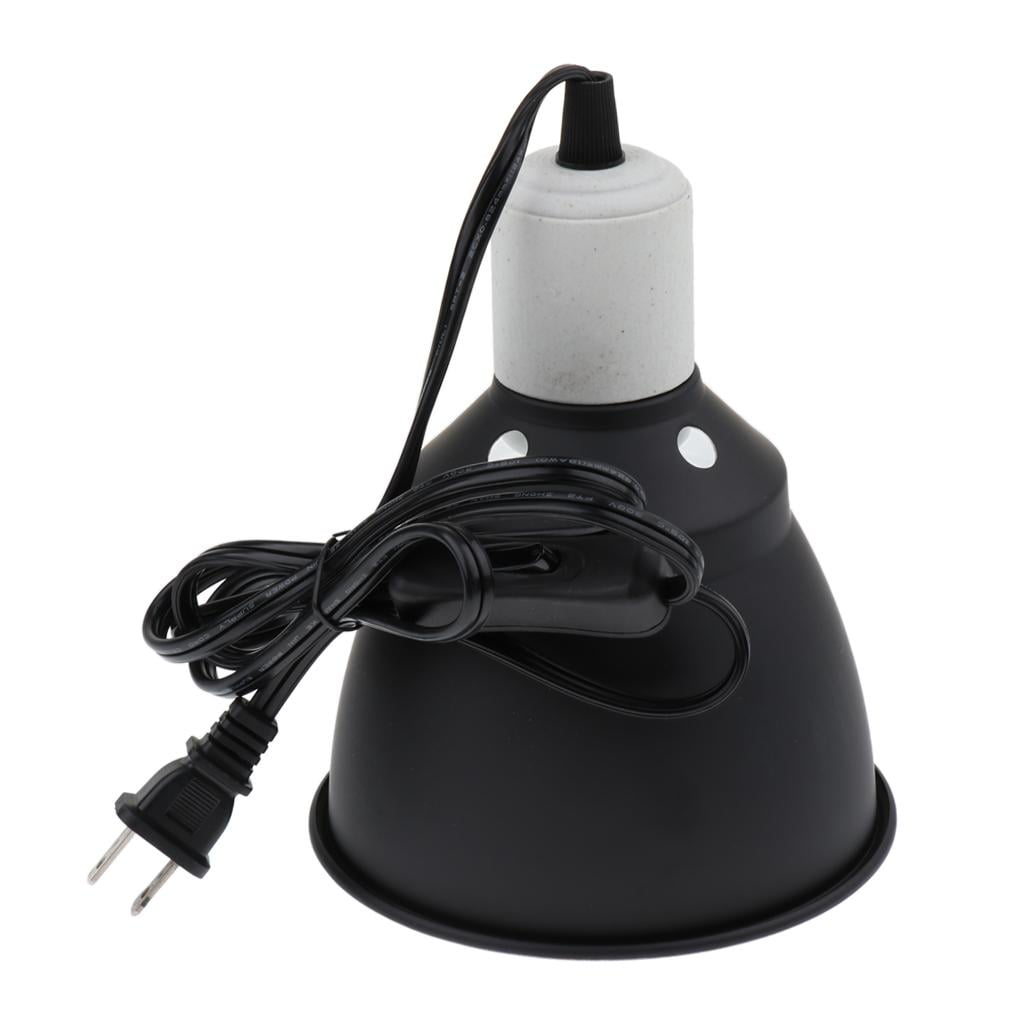 Dualoai Dome Lamp Fixture for Reptiles Amphibians Poulty Heat Lamp UVA UVB Bulb Halogen