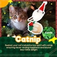 thumbnail image 2 of All For Paws Happy Holiday 2 pack Plush Cat Toy with Catnip, Christmas Mistletoe & Santa Mouse, 2 of 7