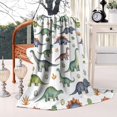 thumbnail image 2 of Watercolor Dinosaurs Eggs Plants Pattern Blanket,Comfortable Soft Flannel Throw Blanket,All Season,Warm Lightweight Blankets for Sofa Bed Couch Living Room Chair,60"x80", 2 of 4