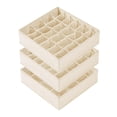 thumbnail image 1 of Organizadores de cajones para calcetines, 3 unidades, divisores, cajas organizadoras para armario, 24 elementos, ropa interior Blanco, 1 of 9