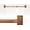Square-Wooden, variant on Blackout Wrap Around Curtain Rod 28 to 48 Inch:Heavy Duty Adjustable Imitation Wood Curtain Rod 1 Inch Wooden Room Darkening Curved French Windows Curtain Rods for Farmhouse Bedroom Easy Install