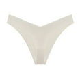 thumbnail image 1 of Womens Sexy, Comfortable, and Traceless Ice Silk V-Waist Triangular Underwear, 1 of 3