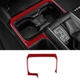 thumbnail image 1 of Real Bright Soft Car Interior Carbon Fiber Sticker DecorationRed Carbon Fiber Interior Floor Console Cupholder Cover For Toyota TacomaAuto Car Protection Interior Accessories, 1 of 8