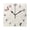 Black, variant on Minimalist Theme Socks Pattern Wall Clock Square Clock Decoration Creative Clock Dual Use Black Pointer 7.78in