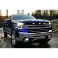 thumbnail image 4 of 3pc Super Bright White Full LED Center Grille Running/Position Lights w/Mounting Brackets, For 2019/2020-up Chevrolet Silverado 1500 2500HD 3500HD (Dark Smoked Lens), 4 of 9