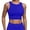 Blue, variant on Built In Padded Top Racerback Vest Sports Bra Open Back Top Men