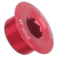 thumbnail image 4 of 2 uds tapa de manivela tapa de tornillo aleación de aluminio M20 bicicleta de montaña cubierta de manivela rojo, 4 of 14