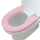 thumbnail image 1 of Cubierta de asiento de inodoro, con broches fijos, estirables, lavables, de tela de fibra, cubiertas de asiento de inodoro, almohadillas, fácil instalación y limpieza Zhivalor 2035103-2, 1 of 9