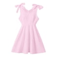 thumbnail image 4 of Fgnfyis Toddler Princess Dress Printed Tie Strap Sleeveless Lightweight Cute Pattern Casual Girls Summer Dress Light Pink 7-8 Years, 4 of 4