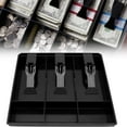 thumbnail image 4 of Cash Register Drawer Insert Tray 3 Bill/3 Coin Compartments with Plastic Clip for Money Storage, Black, 4 of 4
