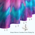 thumbnail image 6 of Pink Blue Tie Dye Flower Pattern Shower Curtain 36"x72" ,Bathroom Decorative Shower Curtains Set with 12 Hooks,Modern Waterproof Washable Shower Curtain, 6 of 6