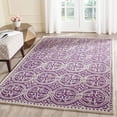 thumbnail image 3 of Safavieh Cambridge Collection CAM123K Handmade Moroccan Premium Wool Area Rug, 6' x 9', Purple / Ivory, 3 of 4