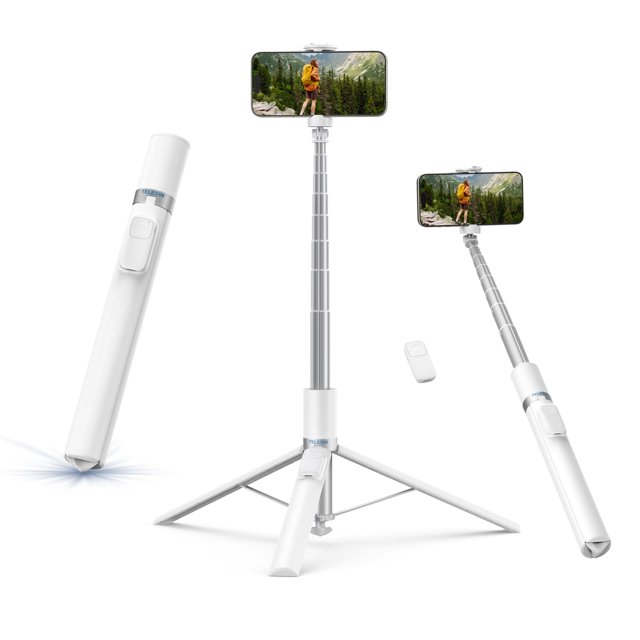 Trípode para teléfono TELESIN, 180 cm, selfie stick de apertura automática