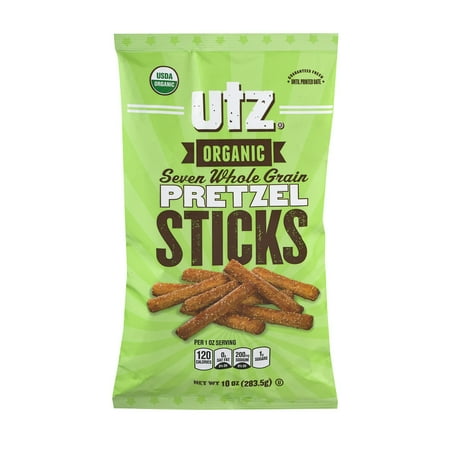 Utz Organic Seven Whole Grain Pretzel Sticks, 10 Oz.