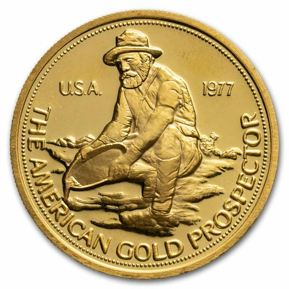 1 oz Gold Round - Engelhard (1977 Prospector)