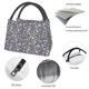 thumbnail image 4 of Fotbe Daisies Flowers Bolsa Térmica Portátil con Estampado, Bolsa de Entrega de Alimentos Aislada, Bolsa Reutilizable de Gran Capacidad para Comidas y Supermercado, 4 of 6
