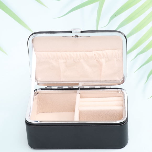UPGRATOR 1Set Portable Jewelry Case for Girls Travel Jewelry Organizer Waterproof Moisture-proof 4.7X3.1X2in
