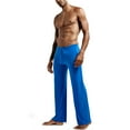 thumbnail image 3 of TheFound Men Summer Sports Pants Solid Color Ice Silk Drawstring Waist Casual Pants, 3 of 4