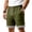 (Fashion 22)Army Green, variant on Aimik Mens Athletic Shorts Elastic Waist Stripe Hem Mens Casual Shorts Summer Breathable Fabric Sport Shorts for Gym or Running