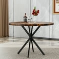 thumbnail image 3 of Recaceik Round Dining Table for 4 People, 39 inch Modern Round Dining Table with Metal Legs, Kitchen Dinner Table for Living Room, Dining Room, 3 of 8