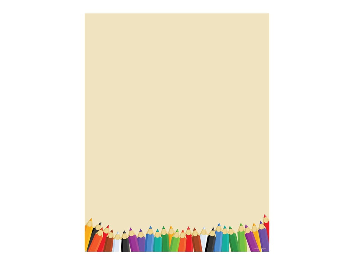 80ct Back To School Letterhead Ivory