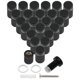 thumbnail image 2 of 48 Piezas Tornillos Separadores, Letrero de Pared Soporte de Montaje Soporte de Vidrio Publicitario Clavo para Colgar, Negro, 2 of 5