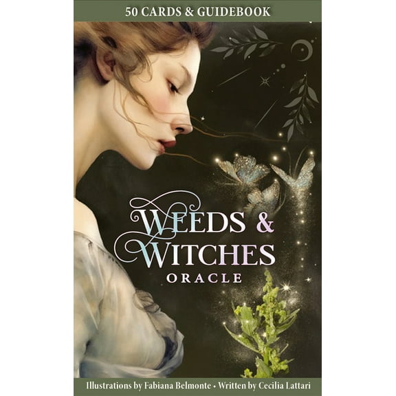 Weeds & Witches Oracle Deck: 50 Cards with Lush Collage-Style Art, Guiding Messages from Witches and Wildflowers, Includ, (Hardcover)