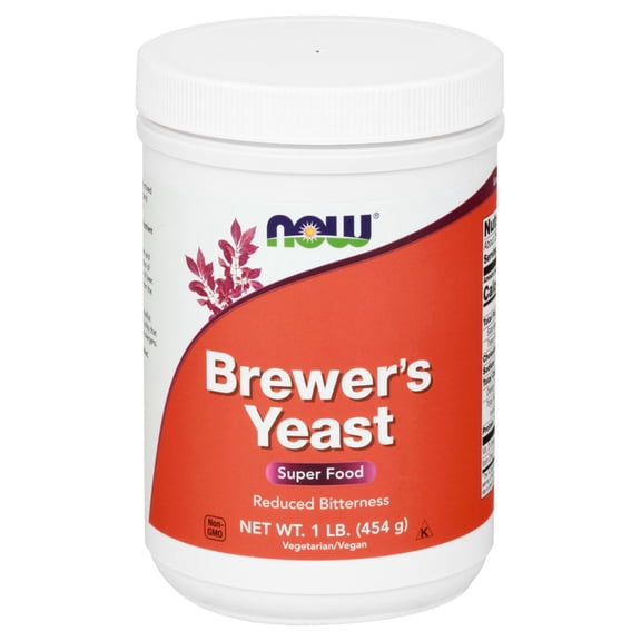 NOW Brewer's Yeast - 1 lb- Pack of 2