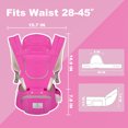 thumbnail image 3 of AGUDAN Baby Carrier with Hip Seat, 6 in 1 Ergonomic Unisex Waist Stool, 0-36 Months, 3 of 7