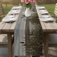 Mallard Ducks Farmhous Table Runner, Countryside Wildlife Pond Washable ...