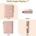 thumbnail image 4 of GAEKEAO Small Wallets for Women Leather RFID Blocking Bifold Zipper Pocket Wallet Card Case Purse with ID Window, 4 of 7