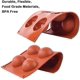 thumbnail image 2 of Zhuge Molde para bombas de chocolate caliente, moldes para bombas de cacao caliente, moldes de silicona para hornear de 6 agujeros para hacer bolas de cacao caliente, sin BPA (paquete de 2), 2 of 5