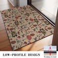 thumbnail image 3 of Red Mushroom Flower Brown Pattern Door Rugs,Washable Non Slip Door Mats Indoor,Decorative Door Mats,Entry Mat Indoor for Entrance,Bedroom,Kitchen,Bathroom,20"x32", 3 of 6