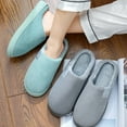 thumbnail image 3 of Minnieouse Zapatilla de algodón para mujer y hombre, zapatos coloridos para interiores, parte inferior gruesa, accesorios de ropa, artículos Calzado Verde 36-37, 3 of 6