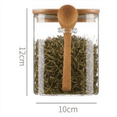 thumbnail image 2 of 4PCS Airtight Glass Jars with Lids and Spoons, Candy Jars with Lids, Clear Spice Jars, Small Food Storage Containers, 2 of 5