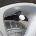 thumbnail image 2 of 4Pcs/Lot Rhinestone Car Tire Valve Caps Covers Crown Diamond Shining Dustproof Caps White, 2 of 8