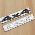 thumbnail image 4 of ZWP Chrome Black Nameplate 4X4 Logo Emblem Car Rear Trunk Sticker Badge Compatible With Ford Jeep Grand Cherokee Wrangler Compass Accessories, 4 of 4