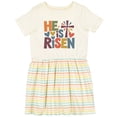 thumbnail image 3 of Inktastic He is Risen Religious Inspirational Girls Toddler Dress, 3 of 5