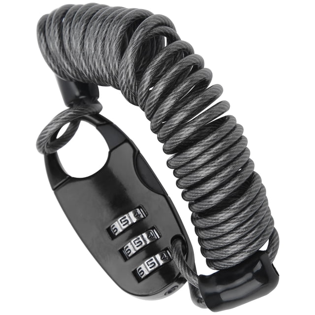 Candado de cable para bicicleta Jadeshay Cerradura para casco Aleación de zinc + alambre de acero