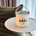 thumbnail image 1 of KUIZAP Round Toilet Roll Paper Container Living Room Bedroom Napkin Holder Home Toilet Paper Storage Desktop Tissue Box Dustproof(A), 1 of 6