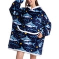 thumbnail image 1 of Manta con capucha de franela para mujer, manta de franela para mujer, manta de gran tamaño, sudadera con capucha, manta grande, mejora tu experiencia, 1 of 6