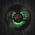 thumbnail image 2 of Reloj de pared con grabación de vinilo musical, reloj de pared con luz LED y notas musicales, reloj de vinilo, decoración de pared para sala de estar, regalos únicos para amantes d, 2 of 5