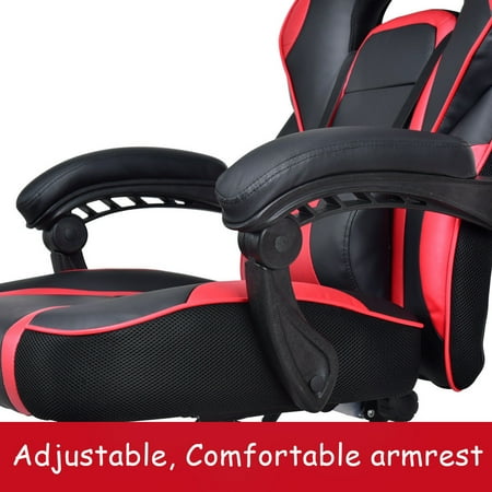 Executive Racing Style Pu Leather Gaming Chair High Back Recliner