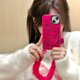 thumbnail image 1 of Correa de muñeca de felpa de Hello Kitty de dibujos animados dulce y fresco para funda de teléfono Iphone15promax 14 Lindo 13 Todo incluido 12, 1 of 4