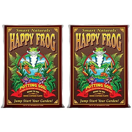 (2) Foxfarm FX14047 Happy Frog Organic Potting Soil Bags | 4 Cu