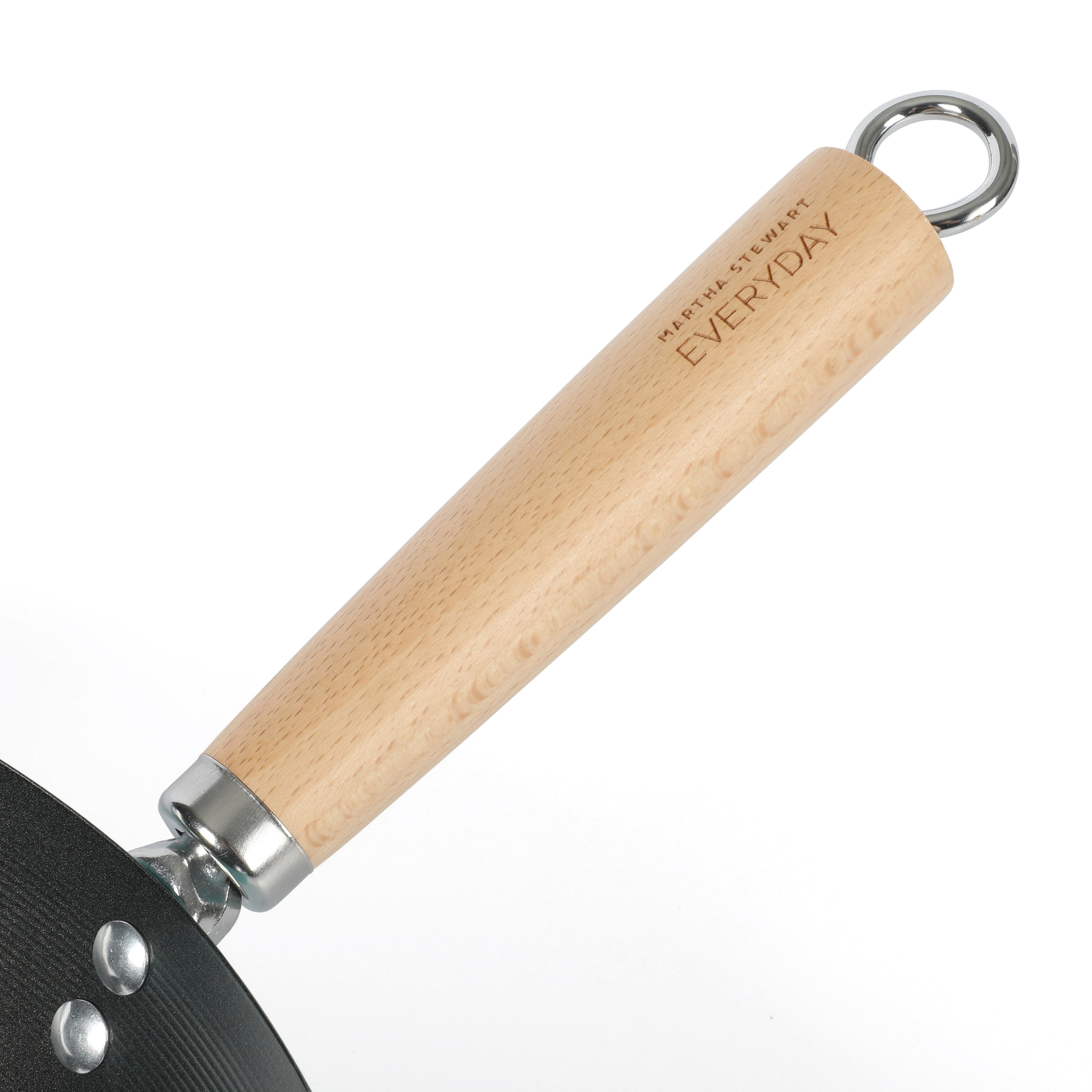 Martha Stewart Everyday Clarkston 14-inch Teal Carbon Steel Wok