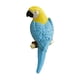 thumbnail image 2 of Estatua de pájaro en miniatura creativa para decoración de loros en el jardín o en el interior. Azul, 2 of 7