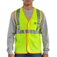 thumbnail image 2 of Carhartt Men's High Visibility Class 2 Vest,Brite Lime,Medium, 2 of 2