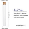 thumbnail image 2 of BENECREAT 20 Pack 30ml Glass Tubes Transparent Decoration Bottles with Cork Stoppers for Arts, Crafts and Other Small Projects, 2 of 7